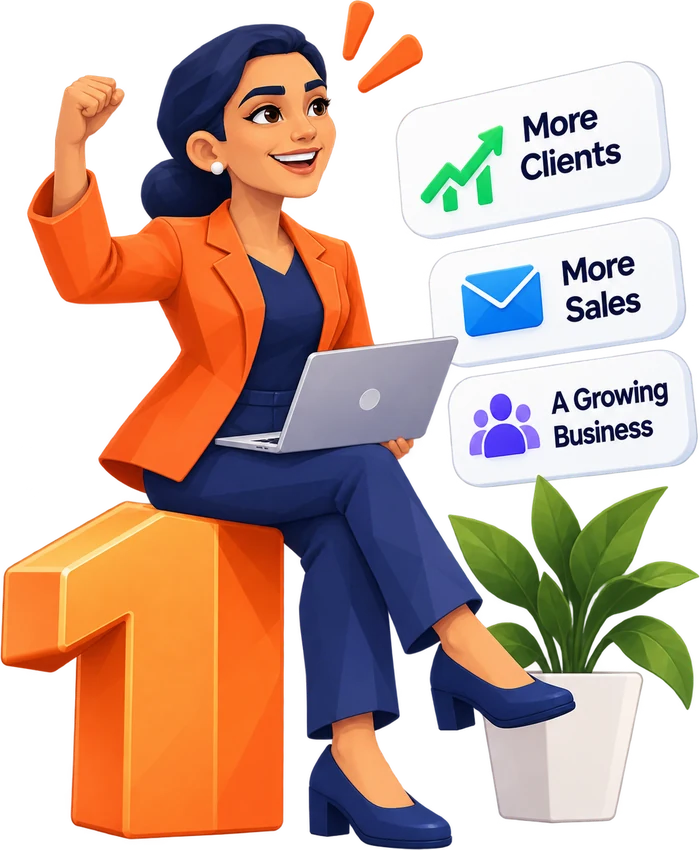 The same founder winning more clients, more sales and a growing business